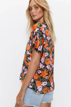 Floral V Neck Tunic