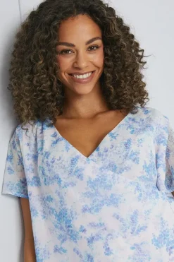 Floral Wrap Blouse
