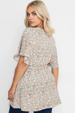 Floral Wrap Top