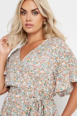 Floral Wrap Top