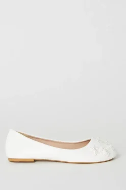 Flower Girl Aurora Embellished Ballet Pumps