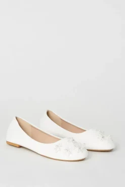 Flower Girl Aurora Embellished Ballet Pumps