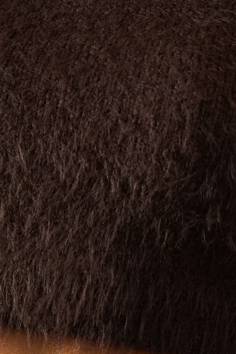 Fluffy Knit Cropped Long Sleeve Jumper