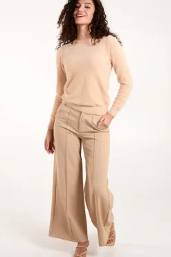 Fluffy Knit Scoop Neck Jumper