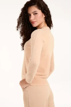 Fluffy Knit Scoop Neck Jumper