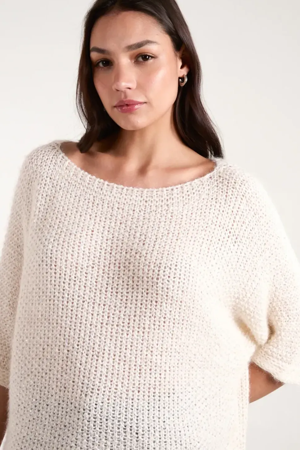 Fluffy Textured Knit Jumper
