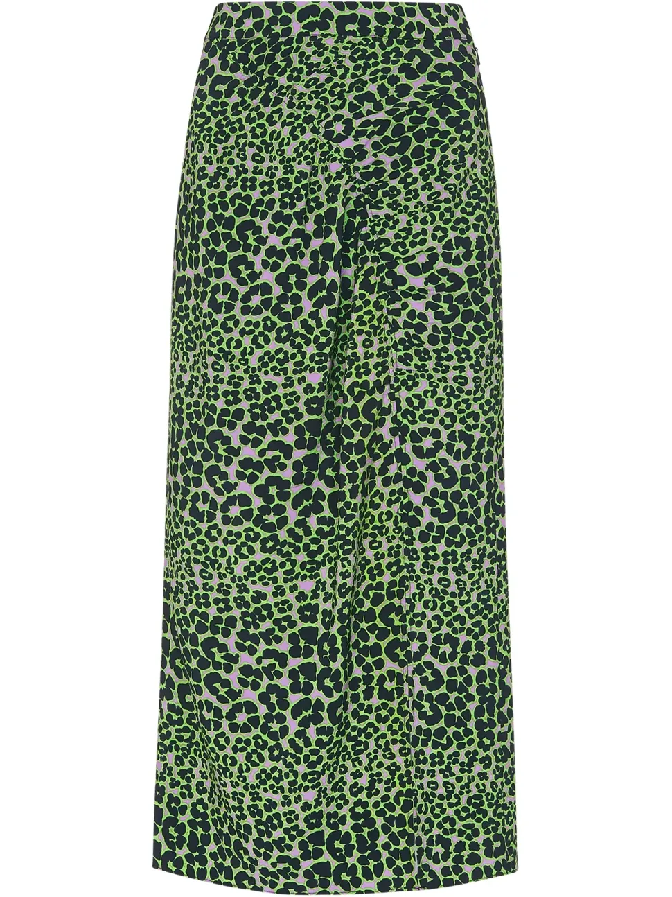 Fluro Animal Ruched Skirt-Animal Print