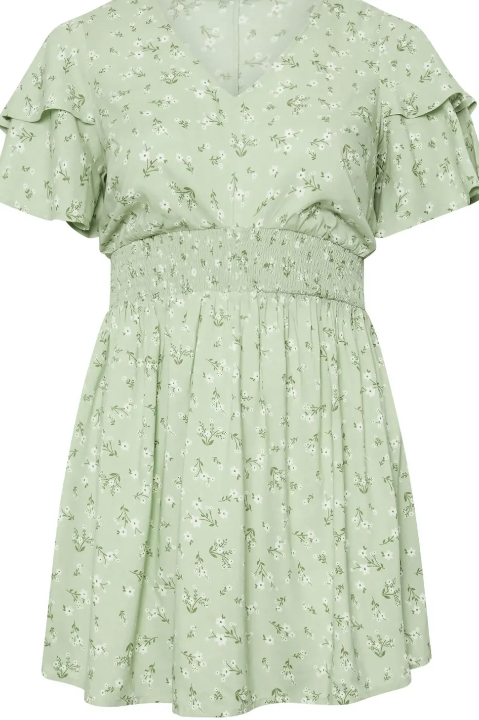 Flutter Sleeve Floral Print Top