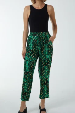 Foil Detail Capri Trousers