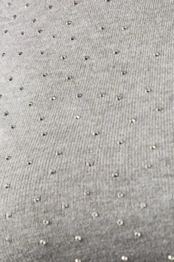 Foil Embellished Roll Neck Jumper