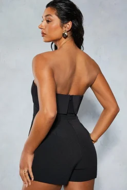 Fold Over Corset Skort Playsuit