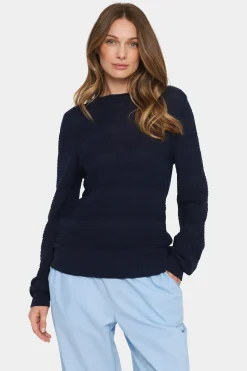 Francella Crew Neck Patterned Pullover-