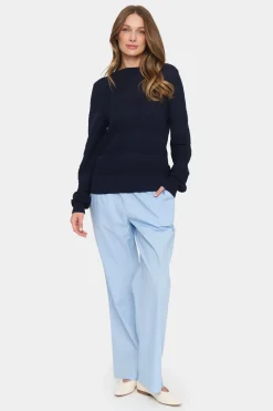 Francella Crew Neck Patterned Pullover-