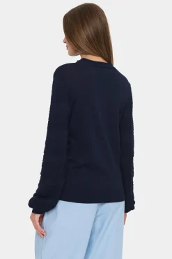 Francella Crew Neck Patterned Pullover-