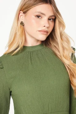 Frill Neck Mini Dress
