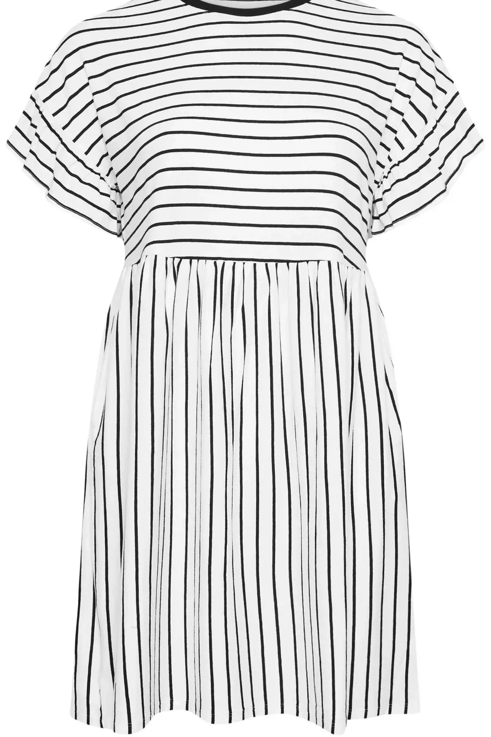 Frill Sleeve Smock Mini Dress