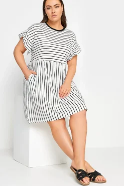 Frill Sleeve Smock Mini Dress