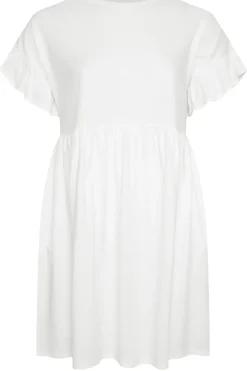 Frill Sleeve Smock Mini Dress
