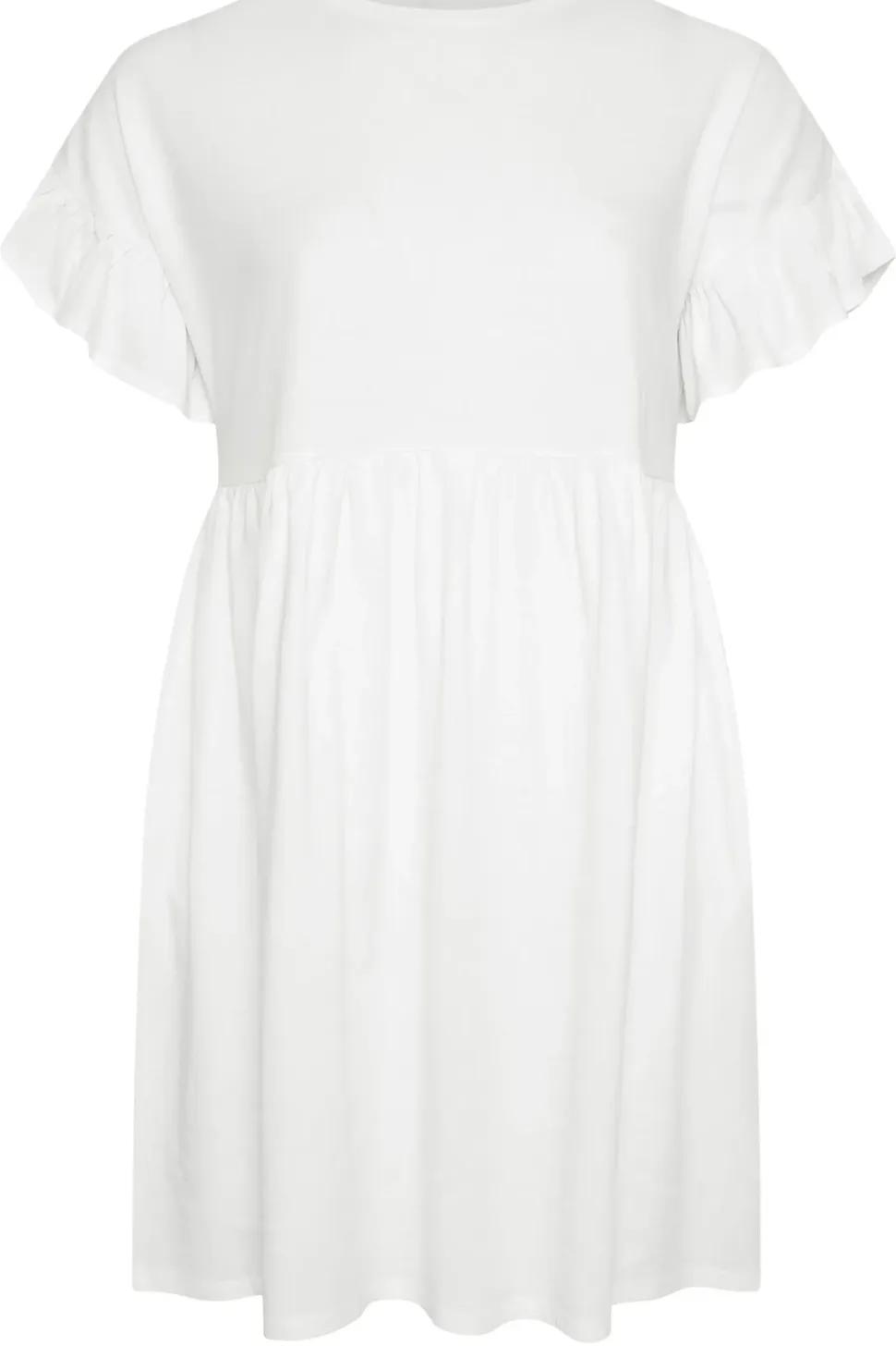 Frill Sleeve Smock Mini Dress