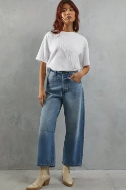 Fringe Asymmetric T-shirt