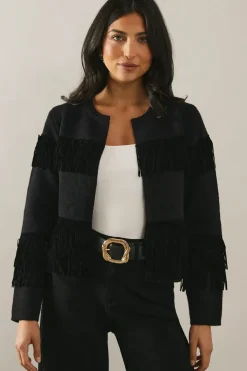 Fringed Knitted Jacket