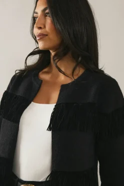 Fringed Knitted Jacket