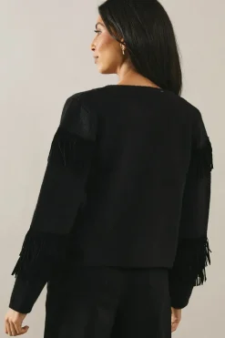 Fringed Knitted Jacket