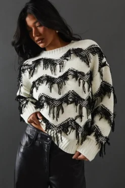 Fringe Stitch Detail Jumper