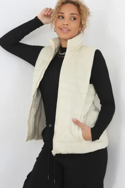 Funnel Neck High Shine Gilet
