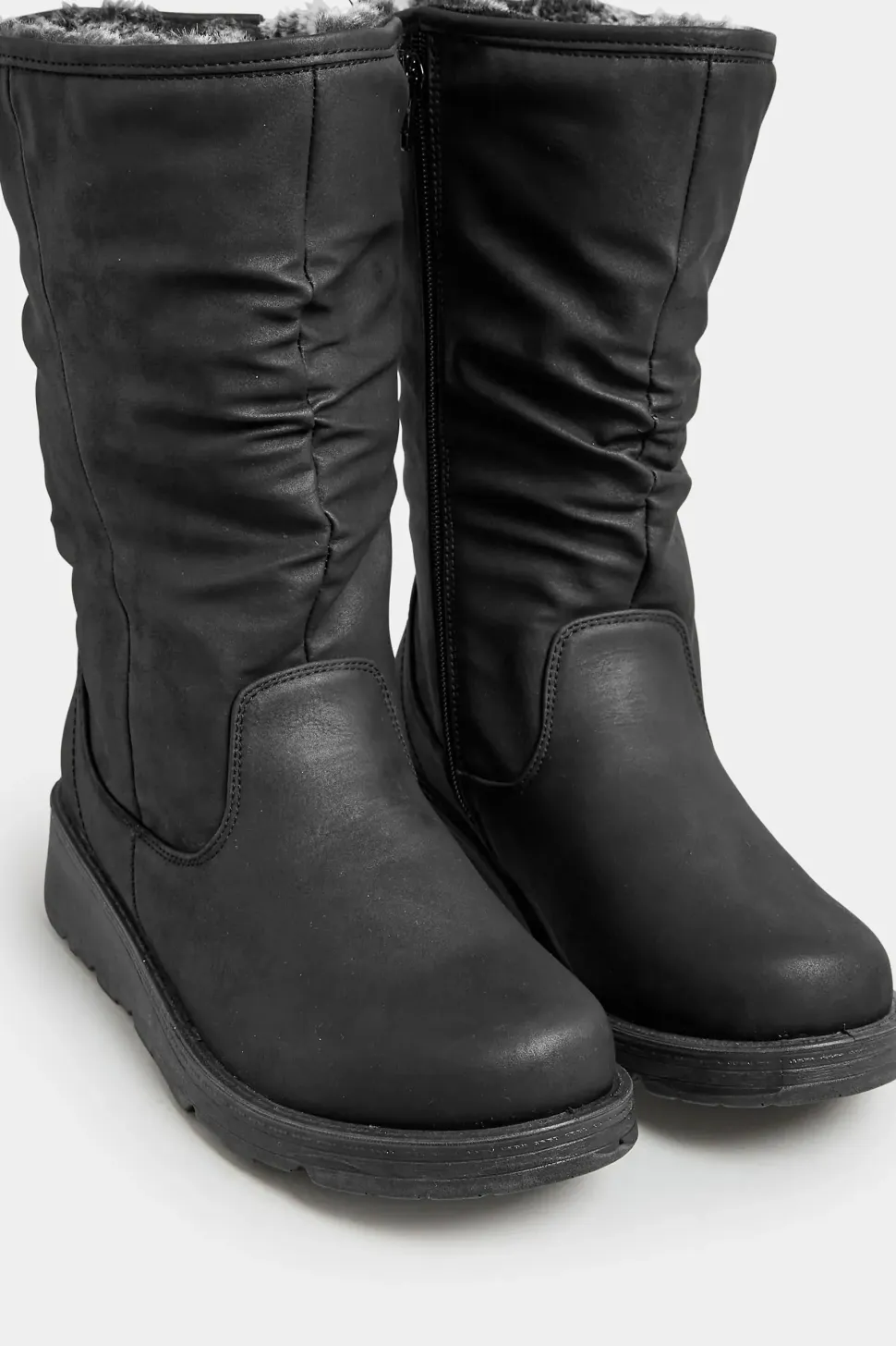 Fur Lined Calf Boots