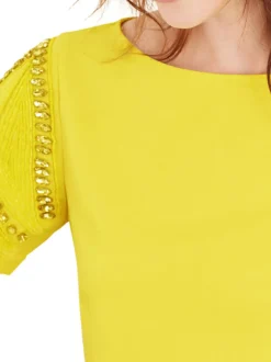 Gee Beaded Top-Plain