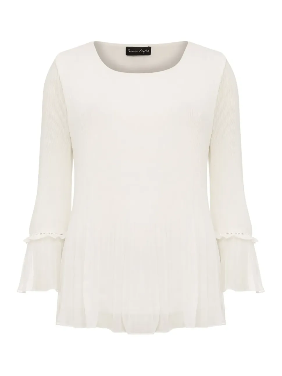 Gemina Pleat Blouse-Plain