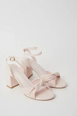 Genevieve Twist High Block Heeled Sandals