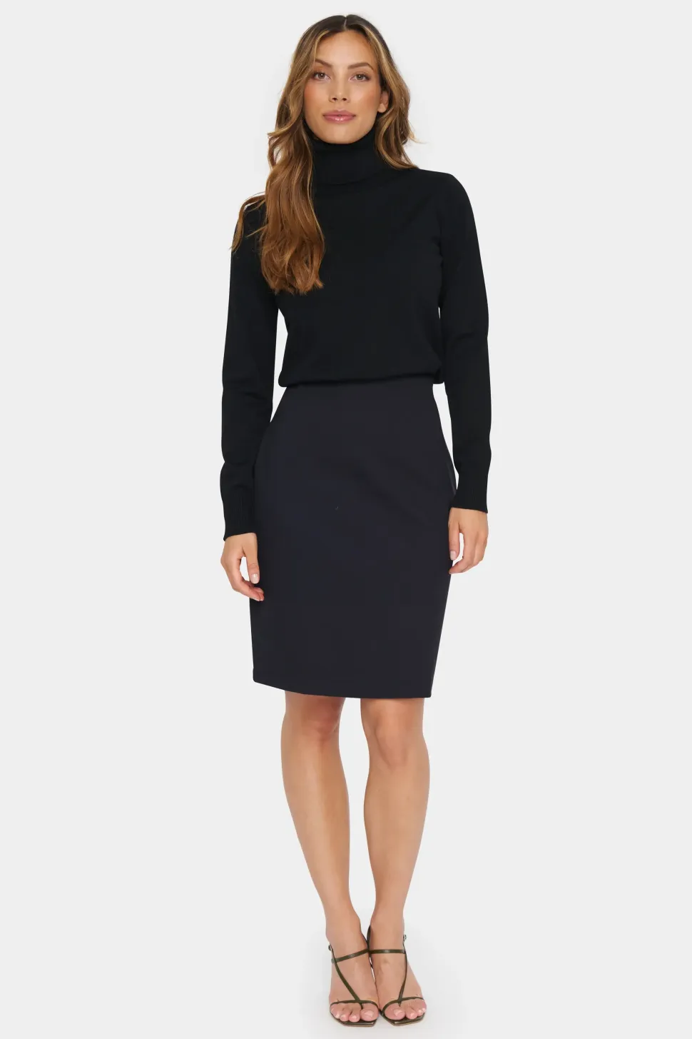 GennySZ Elastic Waist Pencil Skirt-