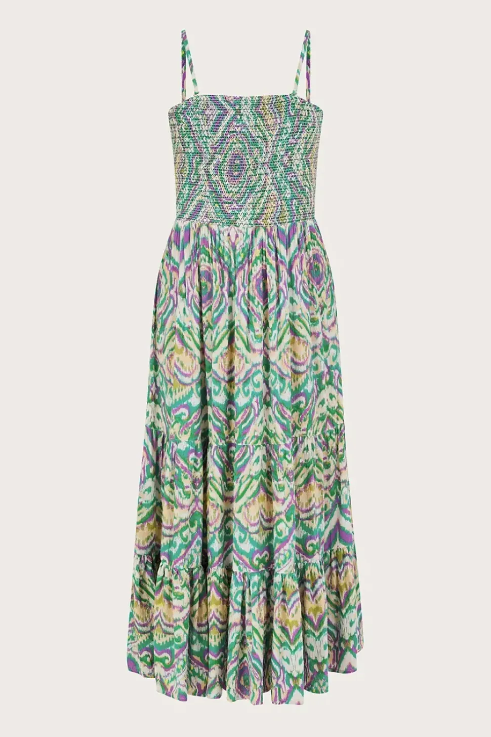 Geometric Print Bandeau Dress