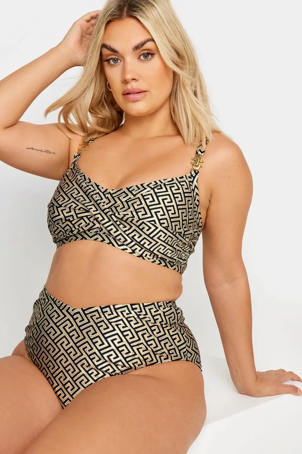 Geometric Print Bikini Brief