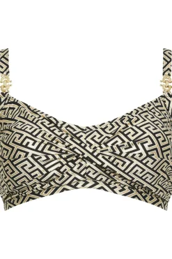 Geometric Print Bikini Top