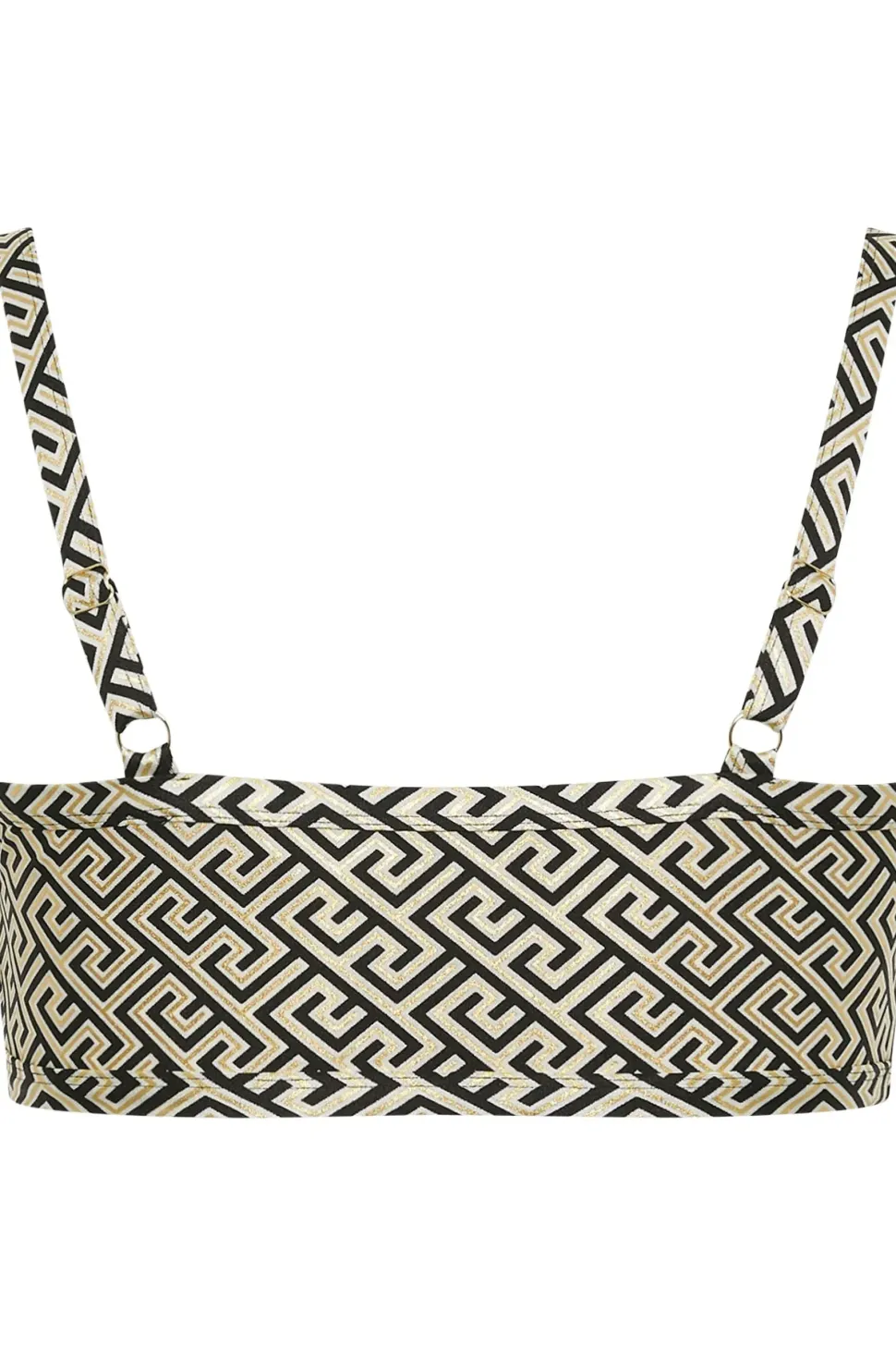 Geometric Print Bikini Top