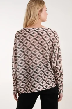 Geometric Print Top
