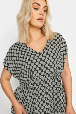 Geometric Print Tunic Top