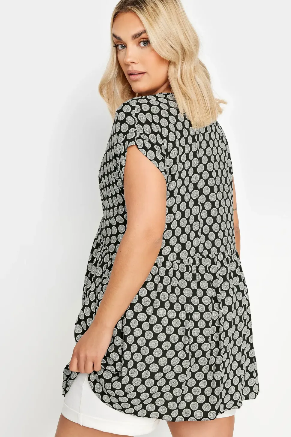 Geometric Print Tunic Top