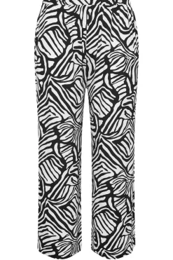 Geometric Print Wide Leg Trousers