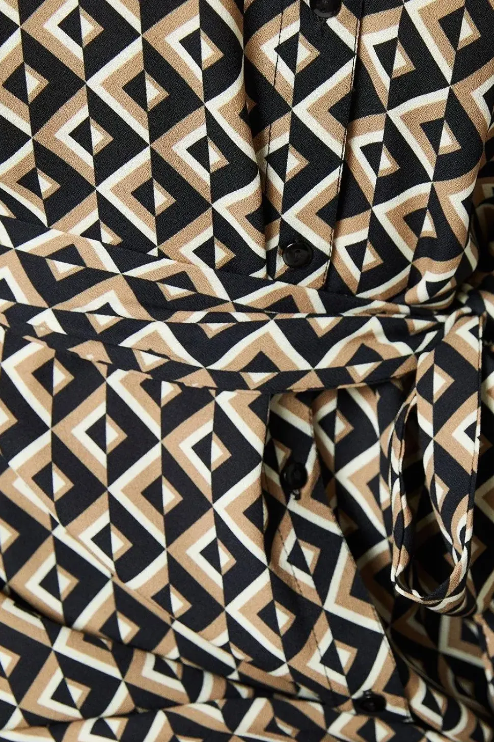 Geo Midi Shirt Dress
