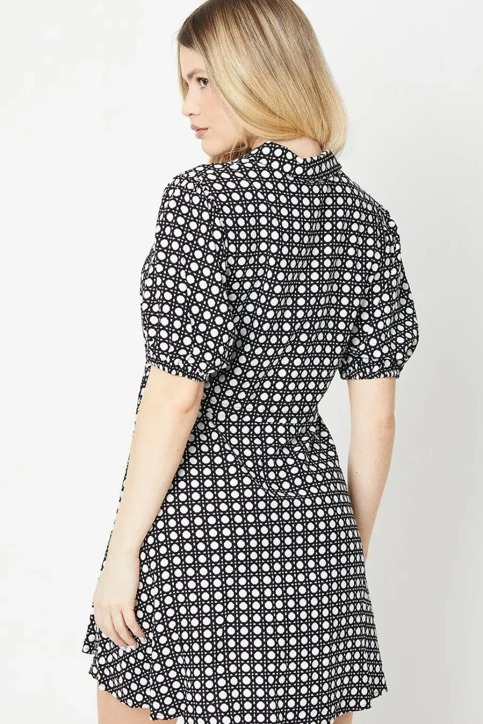 Geo Pocket Front Mini Dress