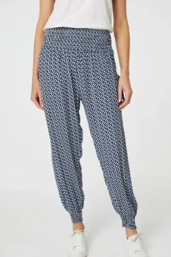 Geo Print Pocket Detail Harem Pants