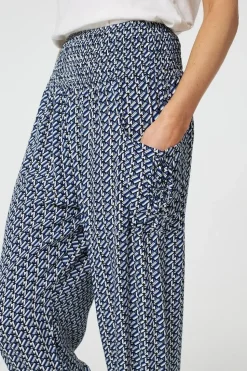 Geo Print Pocket Detail Harem Pants