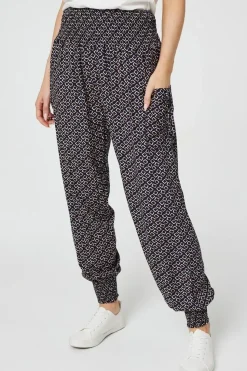 Geo Print Pocket Detail Pants