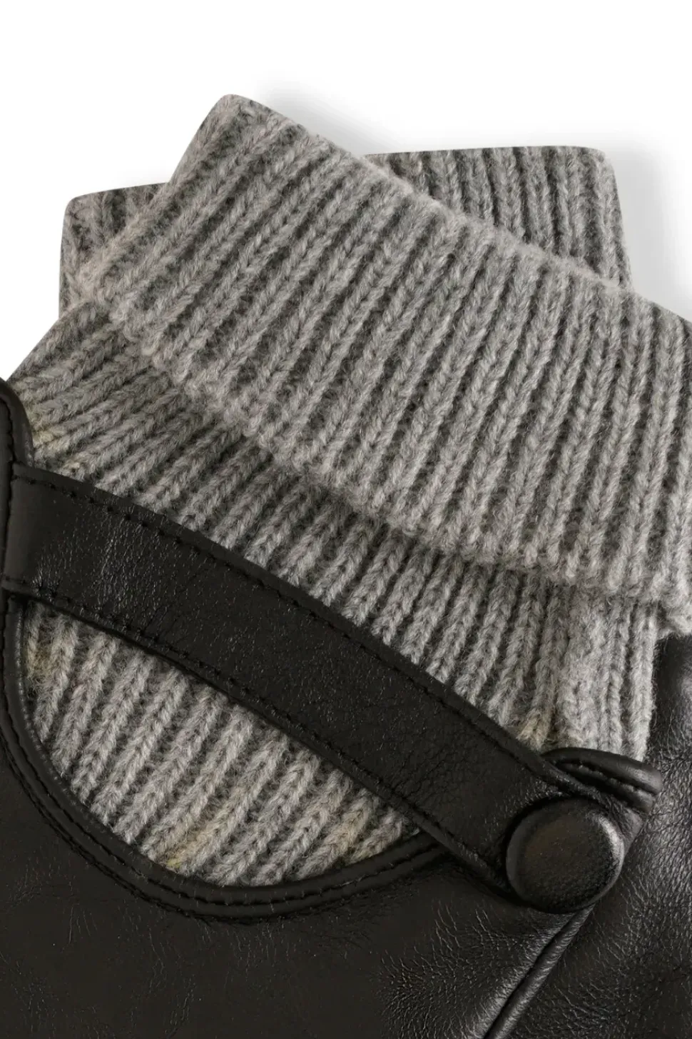 Gift Boxed Knitted Cuff Leather Gloves