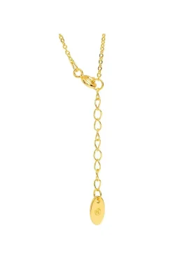 Gift Packaged 'Anson' 18ct Yellow Gold Plated 925 Silver Ribbon Design Necklace