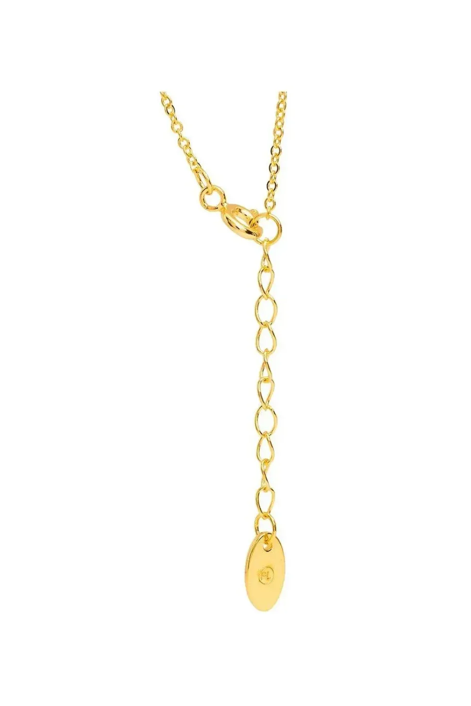 Gift Packaged 'Anson' 18ct Yellow Gold Plated 925 Silver Ribbon Design Necklace
